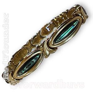 Bundle Sale 3 for $15 | Gold Tone Metal with Faux Abalone Bracelet